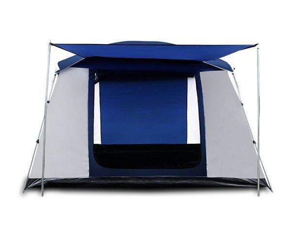 6 Person Dome Camping Tent – Navy/Grey
